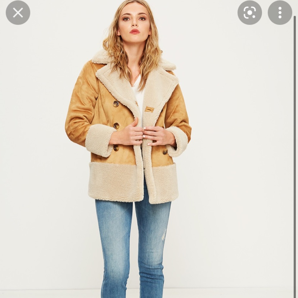 Mother Faux Shearling Jacket
